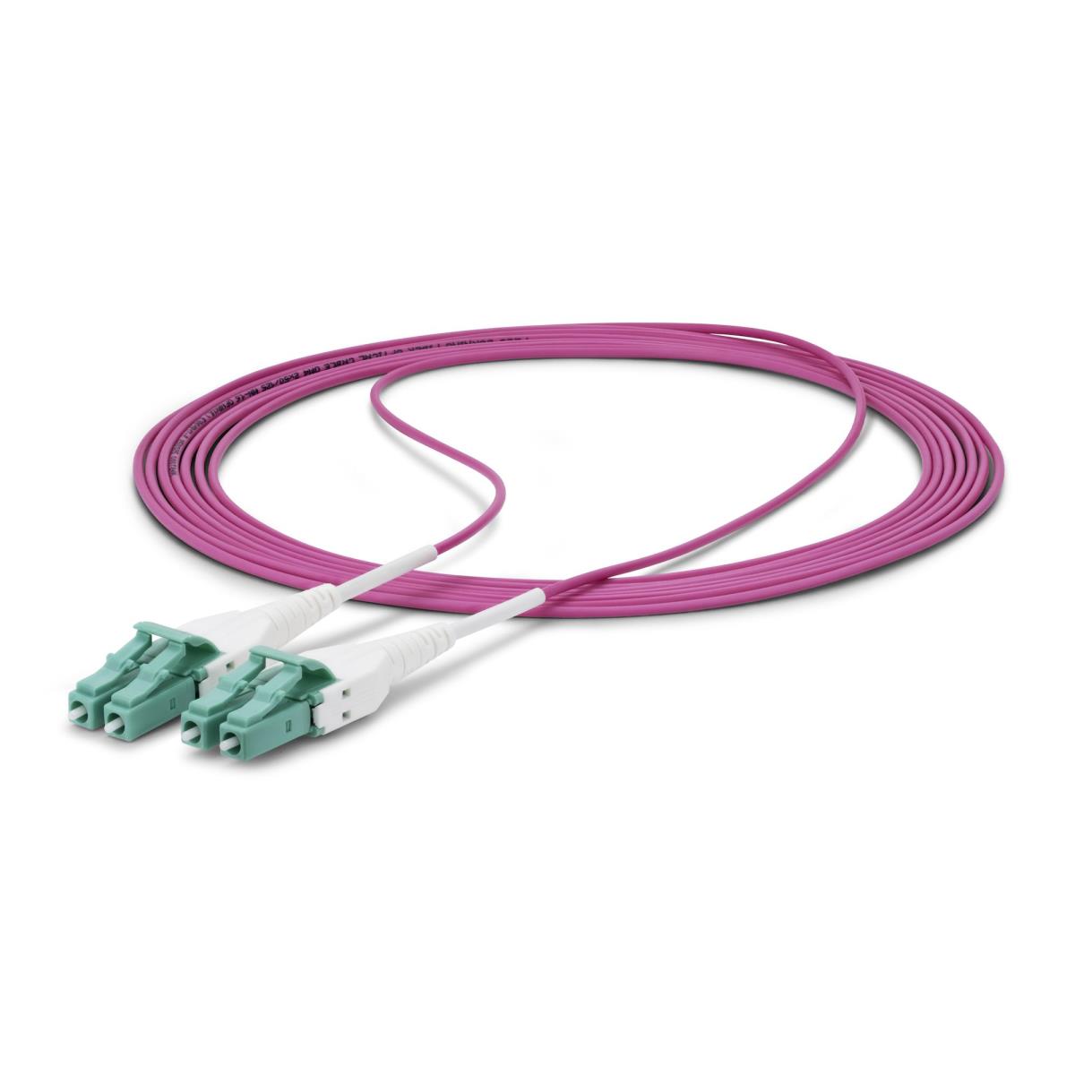 STARTECH.COM Fiber Optic Cable - Om4 Lc/lc Multimode 40g/100g Lommf/vcsel 50m Erika Violet