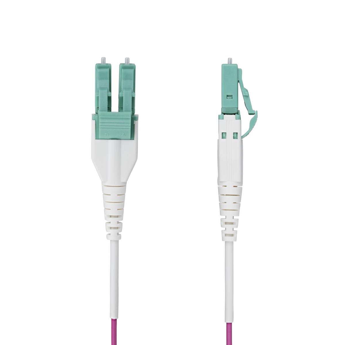 STARTECH.COM Fiber Optic Cable - Om4 Lc/lc Multimode 40g/100g Lommf/vcsel 10m Erika Violet