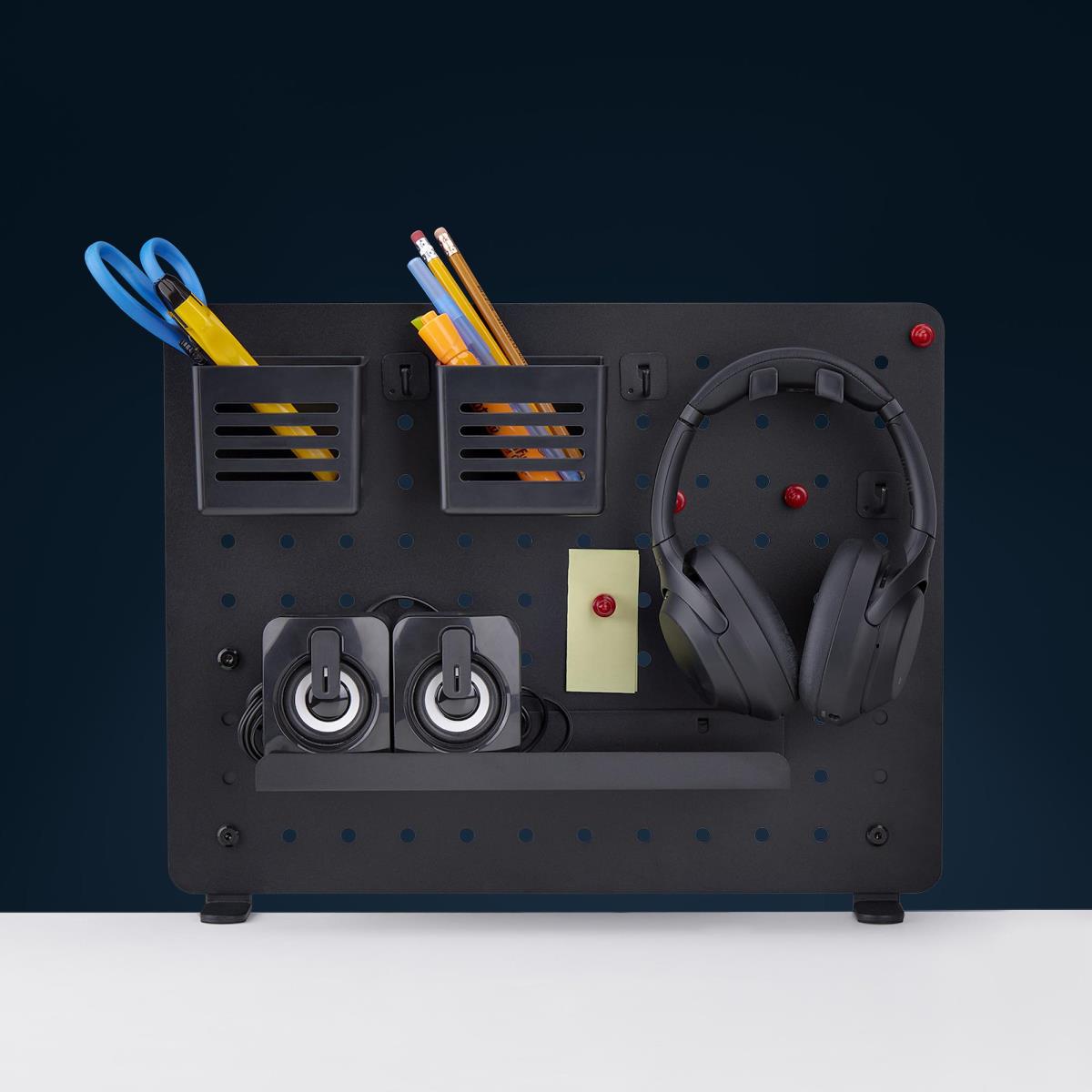 STARTECH.COM Clamp-on Pegboard Organizer - With Accessories Steel Black