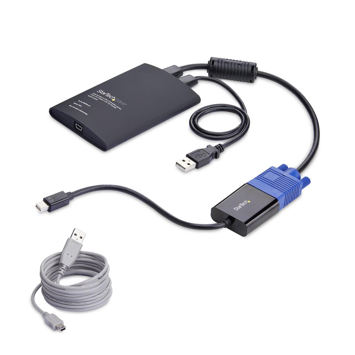 STARTECH.COM Portable Laptop Crash Cart Adapter, USB/vga/mini DisplayPort KVM Console, File Transfer And Video Capture, Taa Compliant