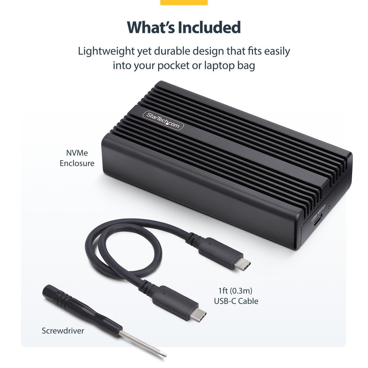 STARTECH.COM Nvme Enclosure SSD Enclosure USB4 M.2