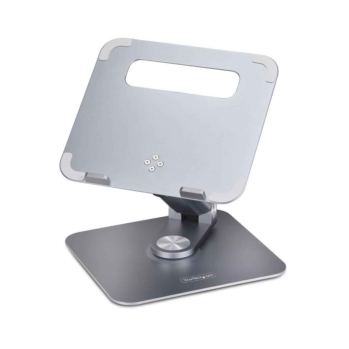 STARTECH.COM Telescopic Laptop Stand - 360 Swivel Base Rotating Computer Riser For Desk