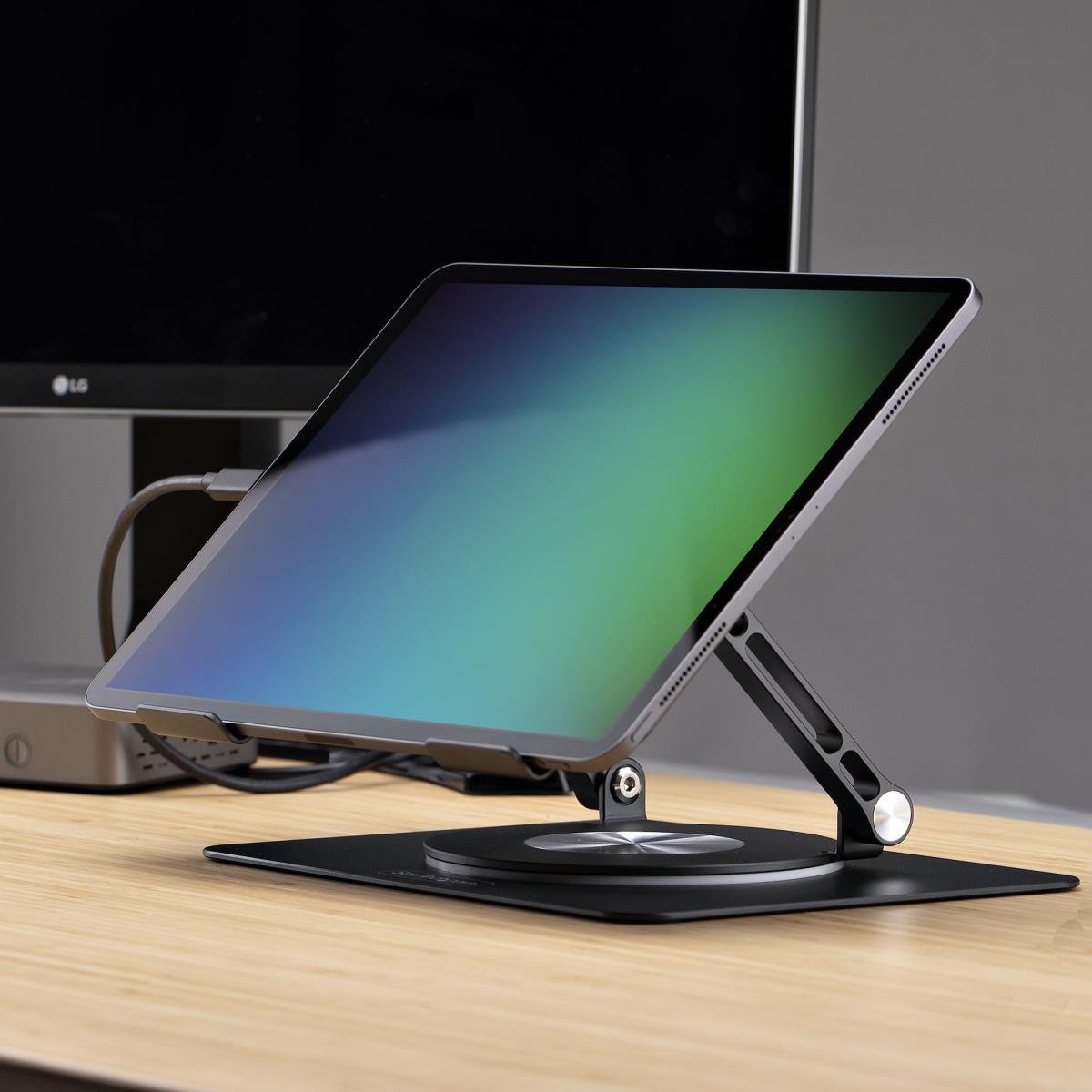 STARTECH.COM Rotating Laptop Stand - 360 Swivel Ergonomic Desk Riser For Computer