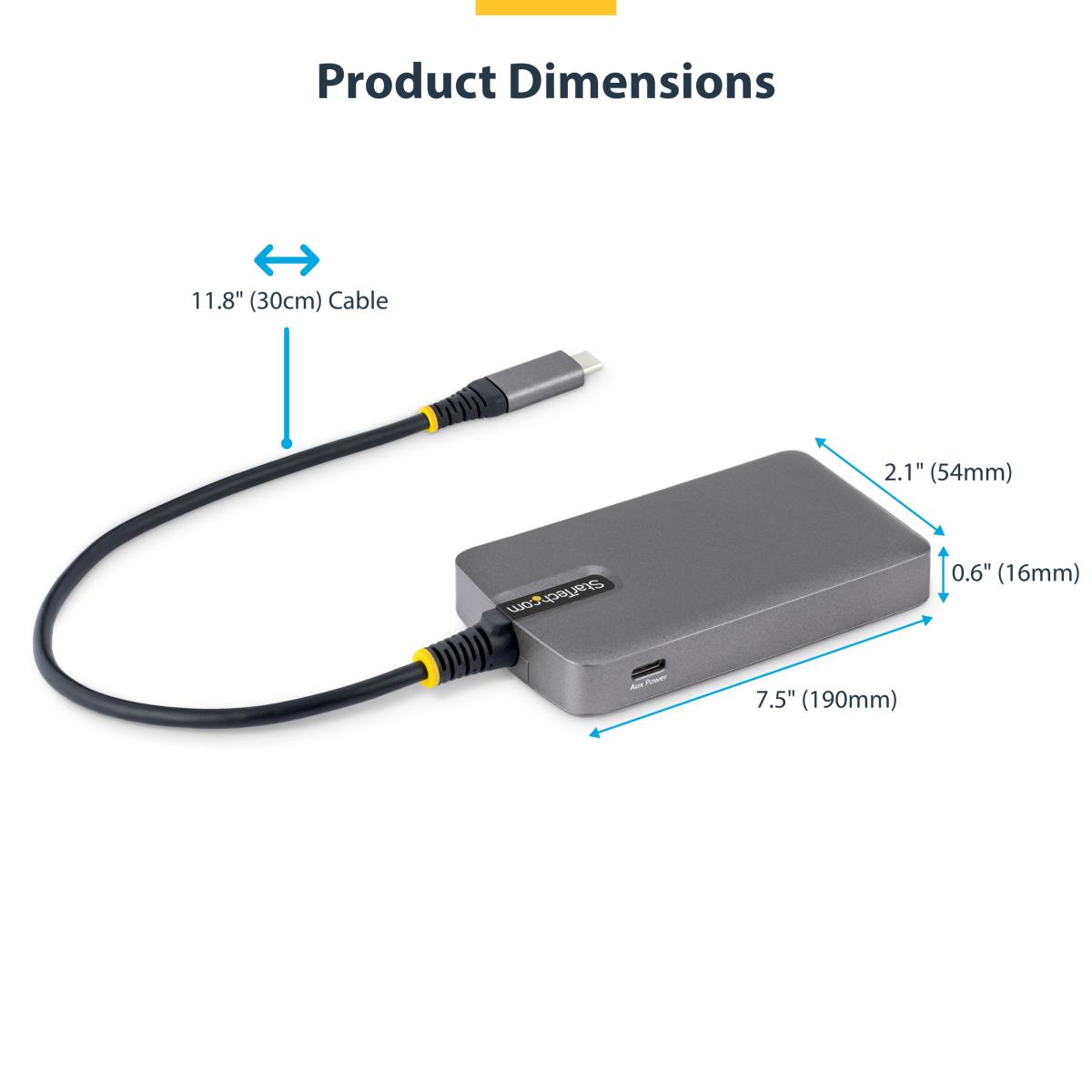 STARTECH.COM Hub - 4-port USB-c 5gbps Bus Powered