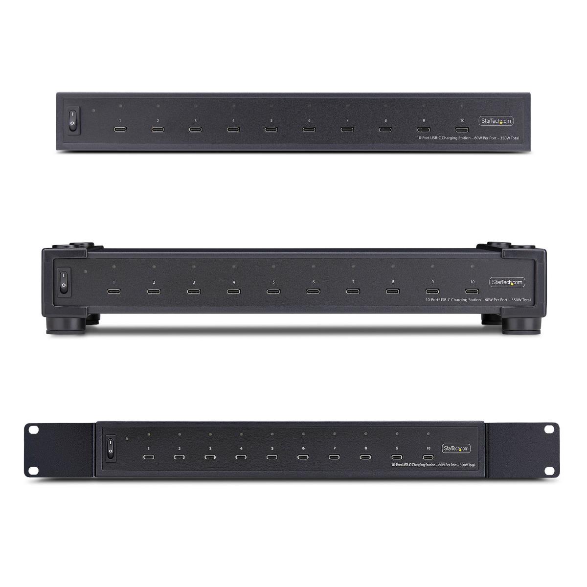 STARTECH.COM Charger - 10-port USB-c 350w Multiport Charging Station