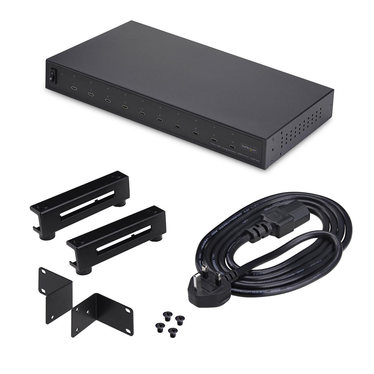 STARTECH.COM Charger - 10-port USB-c 350w Multiport Charging Station