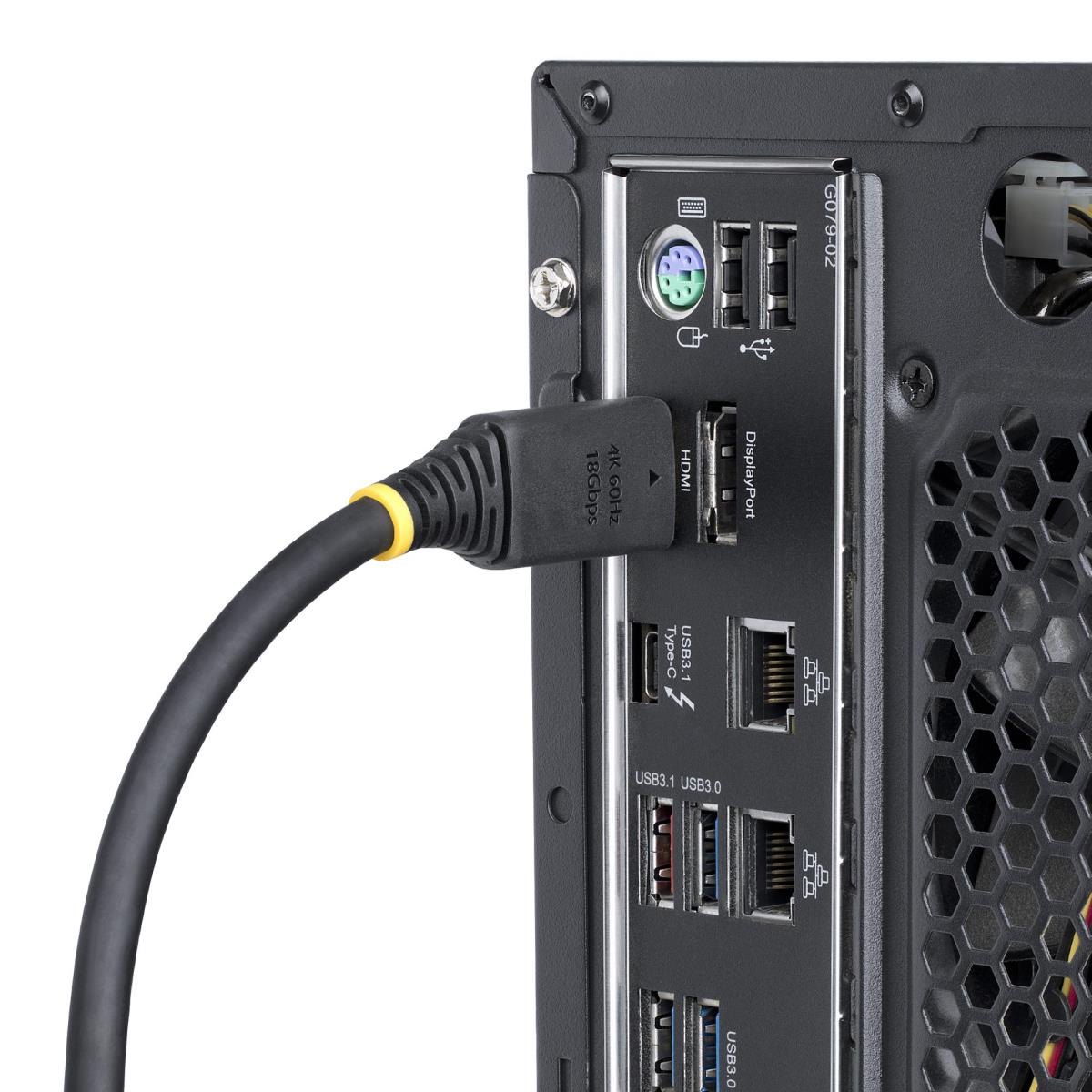 STARTECH.COM High Speed Hdmi Cable Gripping Connectors/4k 60hz/hdr1 30cm