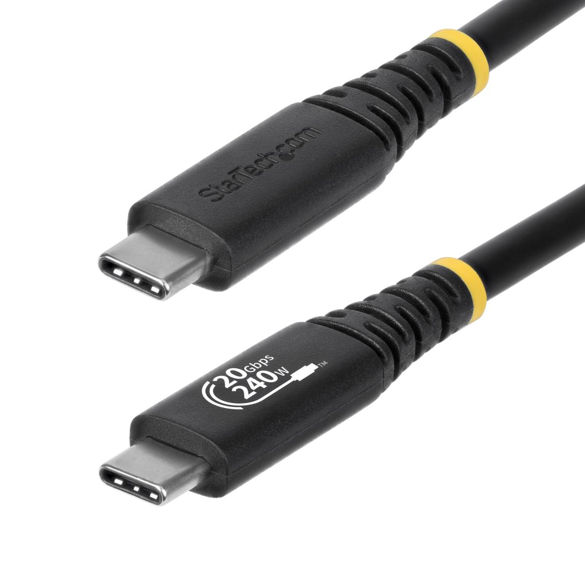 STARTECH.COM USB4 Cable USB-if Certified 4k120/dp1.4/240w/20gbp 2m Black