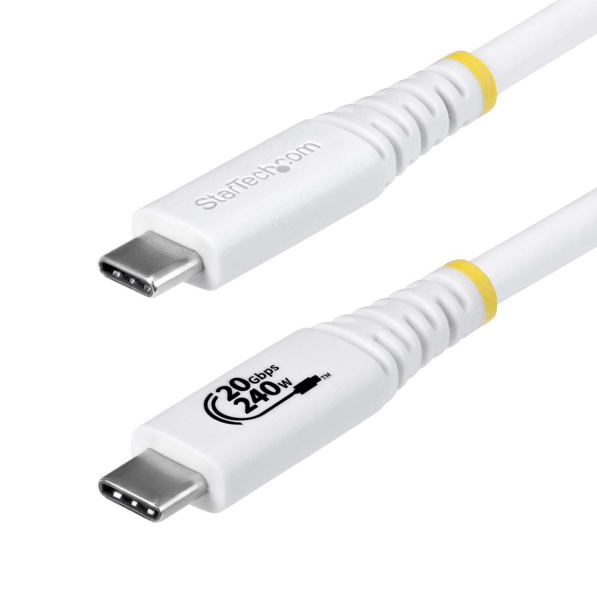 STARTECH.COM USB4 Cable White USB-if Certified 4k120/dp1.4/240w/20gbp 2m