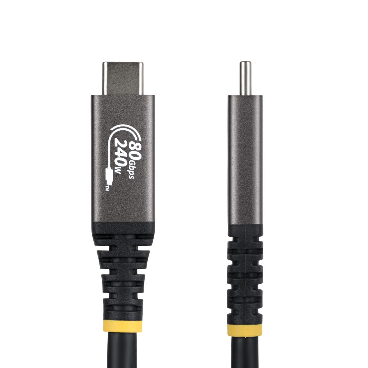 STARTECH.COM USB4 Cable USB-if Certified 8k120/dp2.1/240w/80gbp 50cm Black
