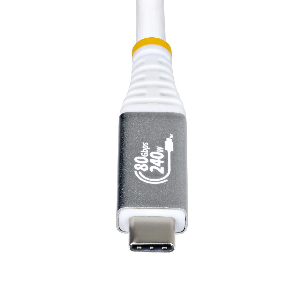 STARTECH.COM USB4 Cable USB-if Certified 8k120/dp2.1/240w/80gbp 50cm White