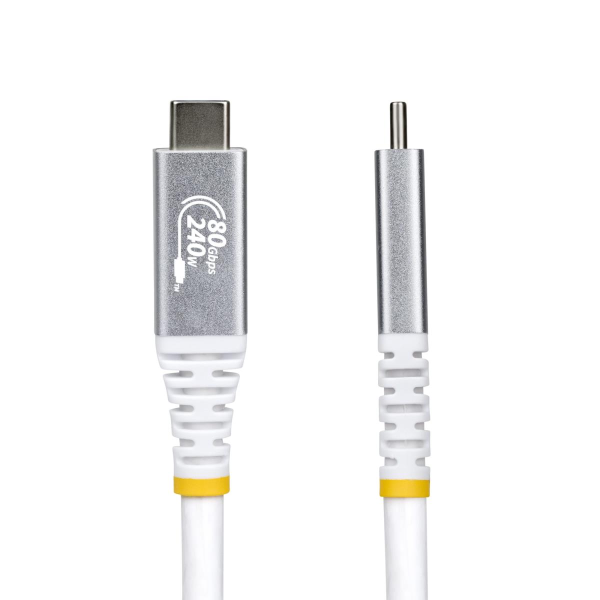 STARTECH.COM USB4 Cable USB-if Certified 8k120/dp2.1/240w/80gbp 50cm White