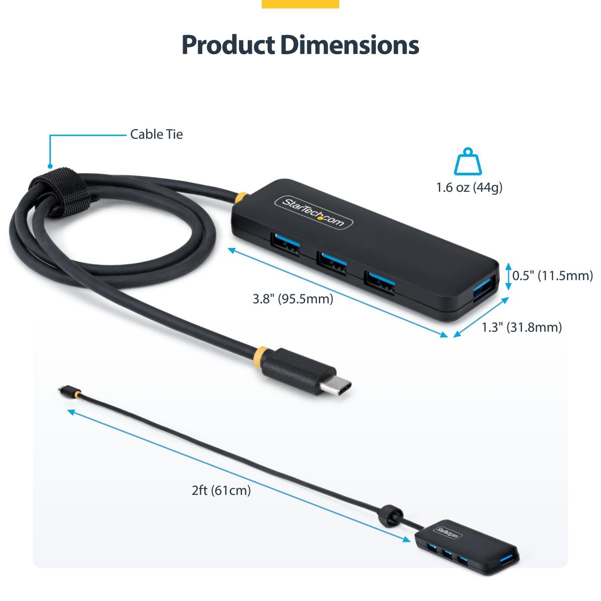 STARTECH.COM USB-c Hub 4-port USB Bus Powered