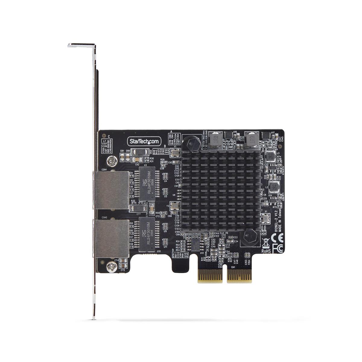 STARTECH.COM Gigabit Network Card 2-port 10/100m/1g/2.5g/5g Taa-compliant