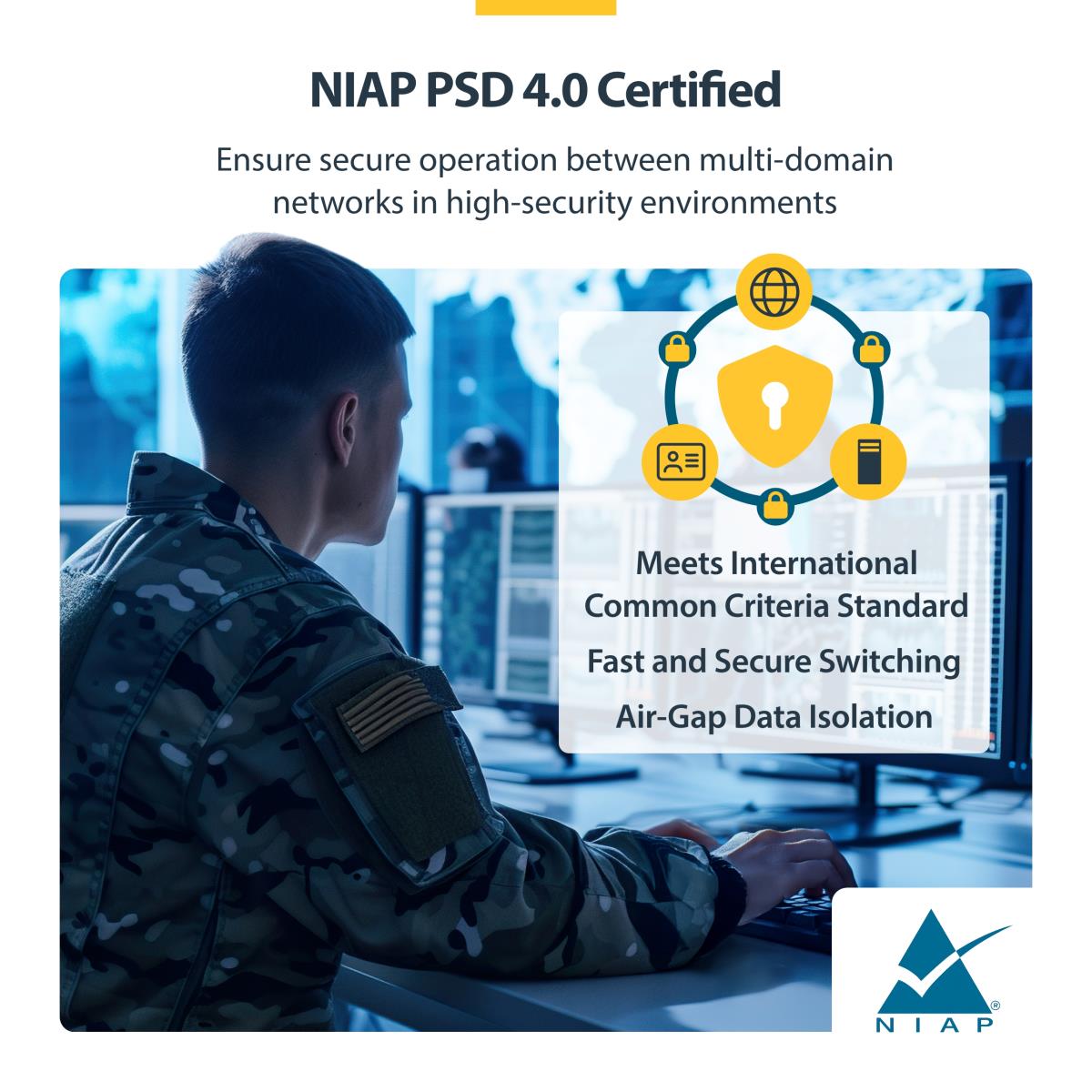 STARTECH.COM Secure 4-port Dual-monitor KVM DisplayPort Niap 4.0 Us Built