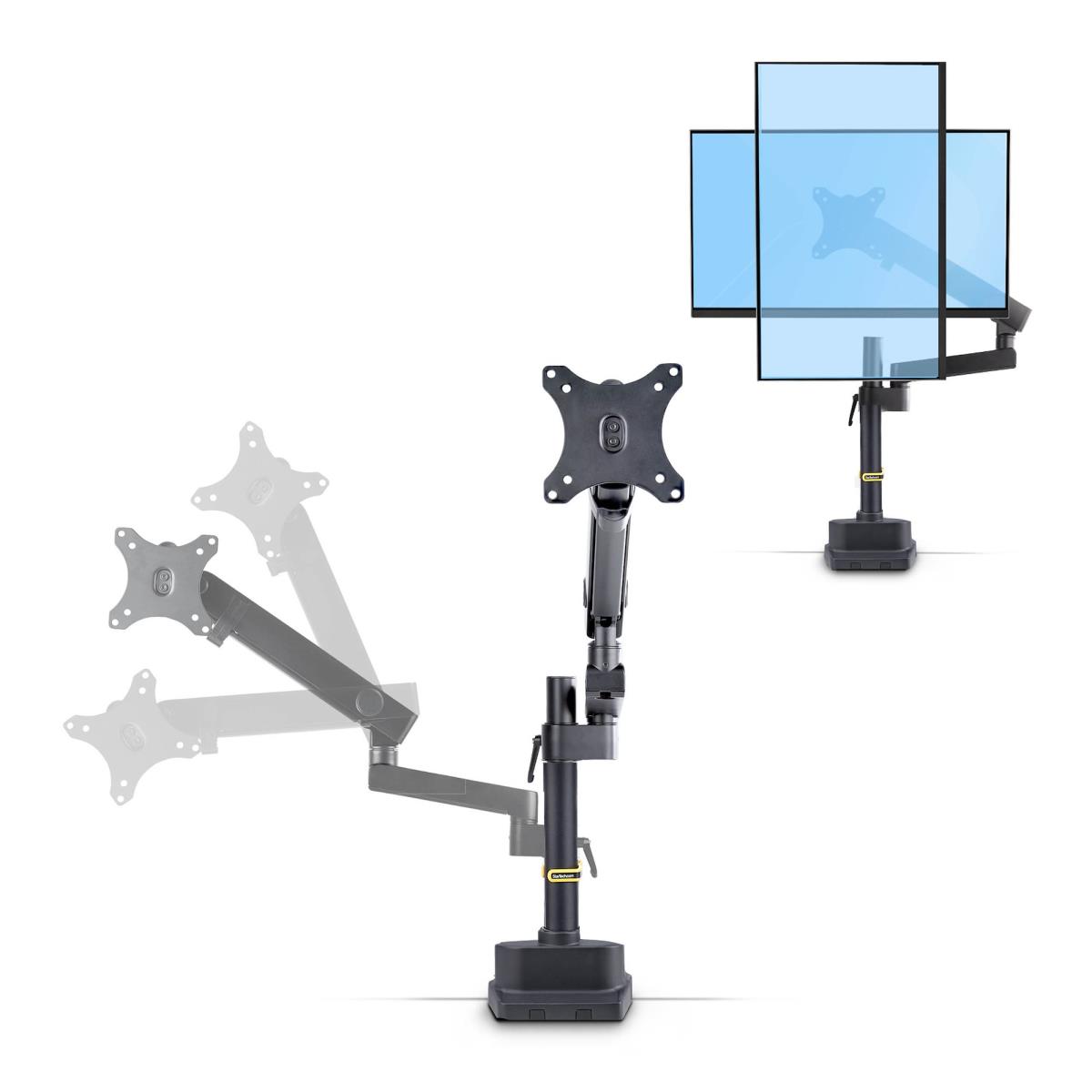 STARTECH.COM Monitor Mount - Desk - 1 Monitor - Full Motion - Up To 40in - Black