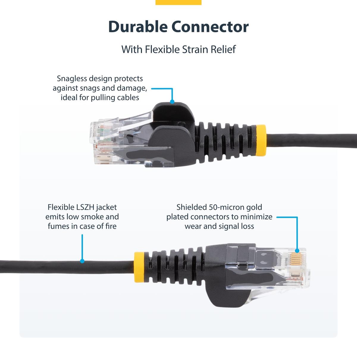 STARTECH.COM Patch Cable - CAT6 - Utp - 25cm - Grey Slim