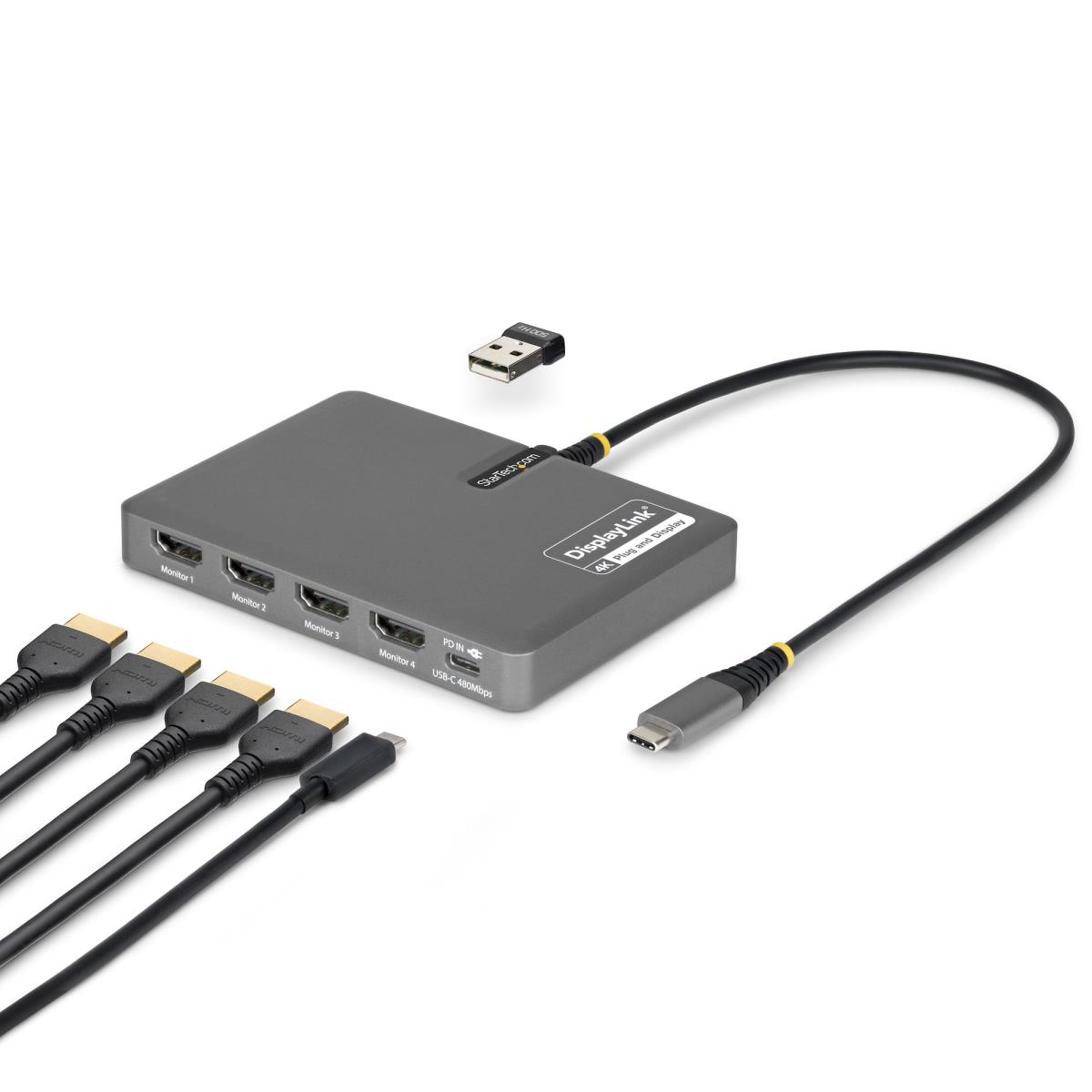 STARTECH.COM USB-c To Quad Hdmi Adapter