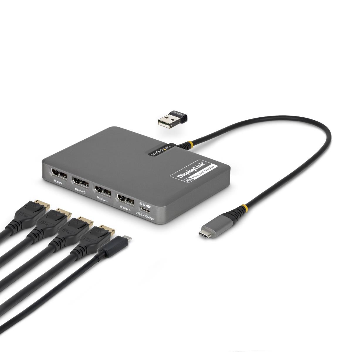 STARTECH.COM USB-c To Quad Dp Adapter