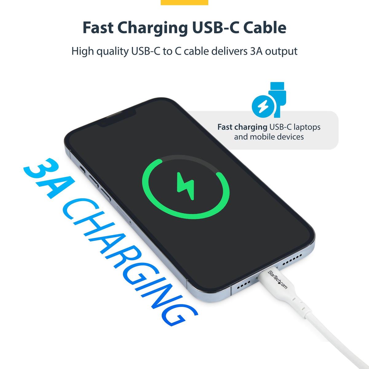 STARTECH.COM USB-c Cable 1m White 2 Pack