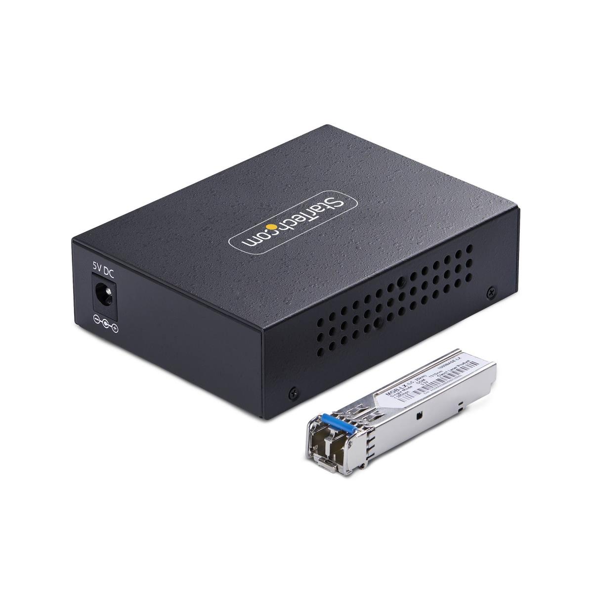 STARTECH.COM Gigabit Ethernet Copper-to-fiber Media Converter Sm Lc 20km