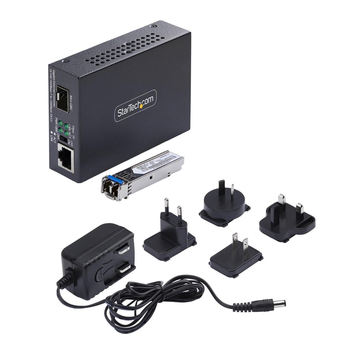 STARTECH.COM Gigabit Ethernet Copper-to-fiber Media Converter Sm Lc 40km
