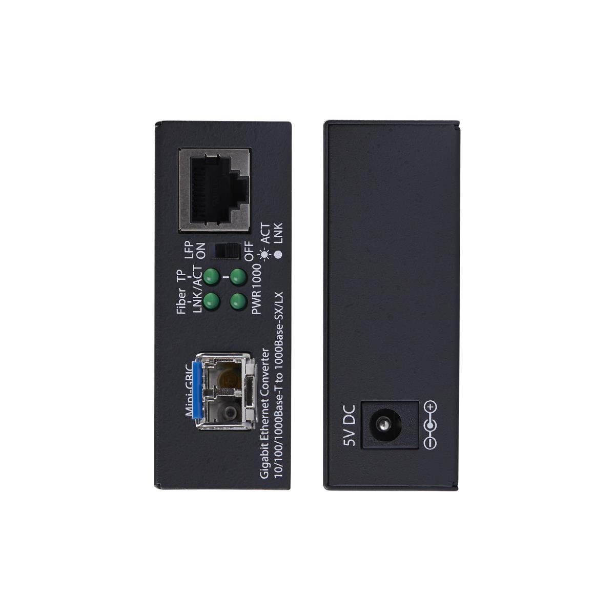 STARTECH.COM Gigabit Ethernet Copper-to-fiber Media Converter Sm Lc 40km