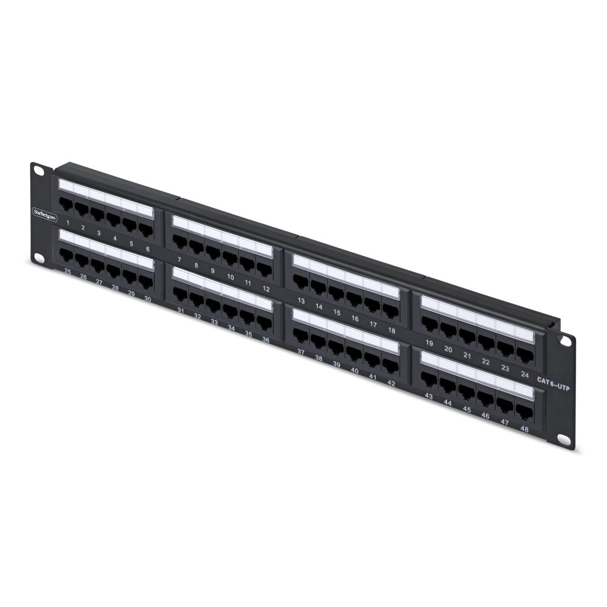 STARTECH.COM Patch Panel CAT6 Rackmount/utp/rj45/110 Punch Dow 48-port 2u