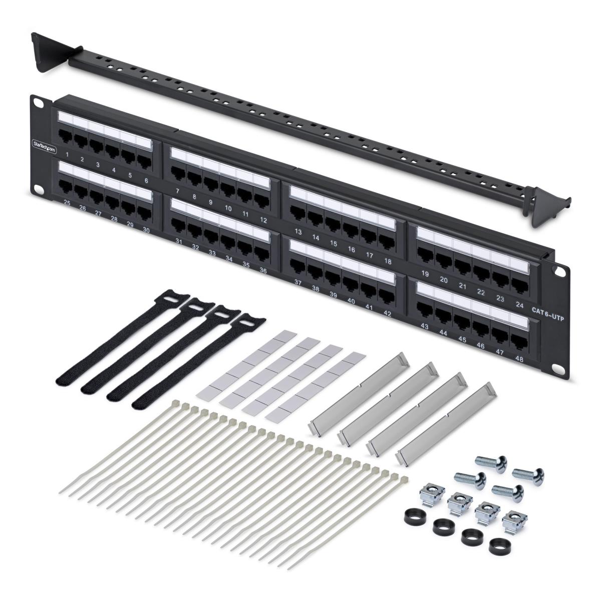 STARTECH.COM Patch Panel CAT6 Rackmount/utp/rj45/110 Punch Dow 48-port 2u