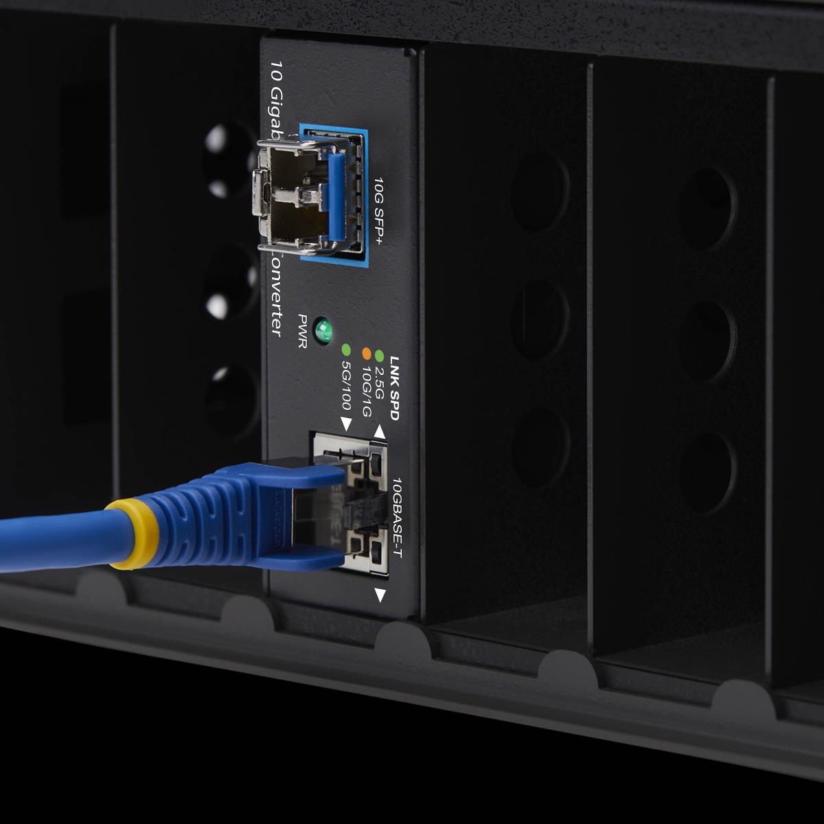 STARTECH.COM Fiber Media Converter - 10gbe Multi-gigabit Open Sfp+