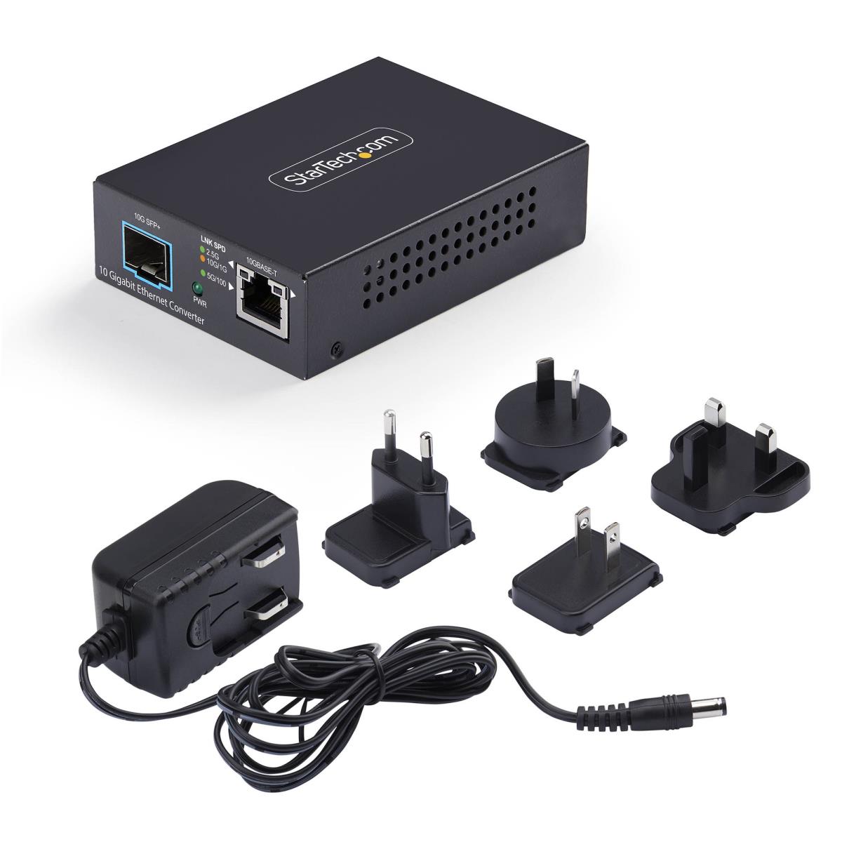 STARTECH.COM Fiber Media Converter - 10gbe Multi-gigabit Open Sfp+