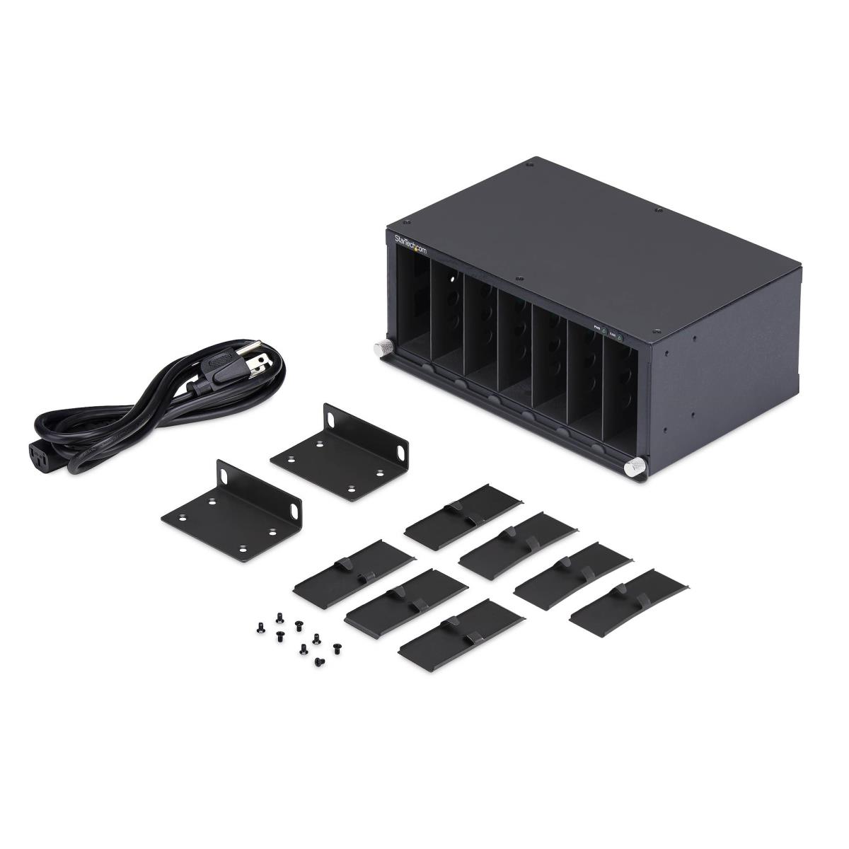 STARTECH.COM Media Converter Chassis 7-slot Unmanaged 10in Rackmount Taa
