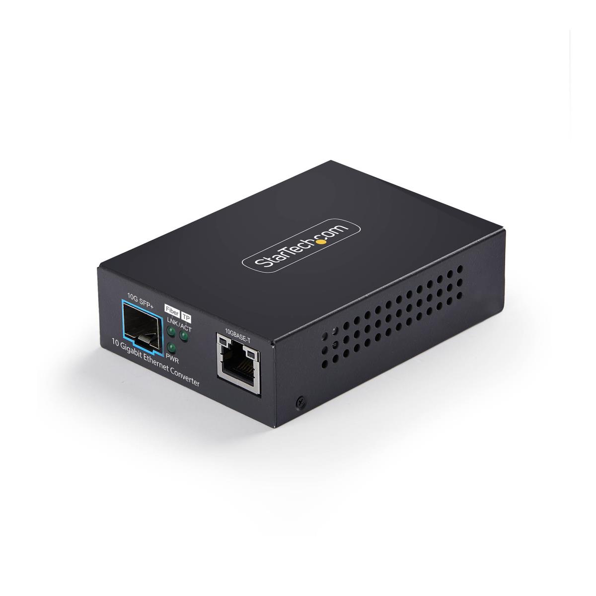 STARTECH.COM Fiber Media Converter 10gbe Sfp+ 10 Gigabit Ethernet Rj-45 To 10gbase-x Sfp+, Single-mode, Multi-mode, 16k Jumbo Frames, Taa Compliant