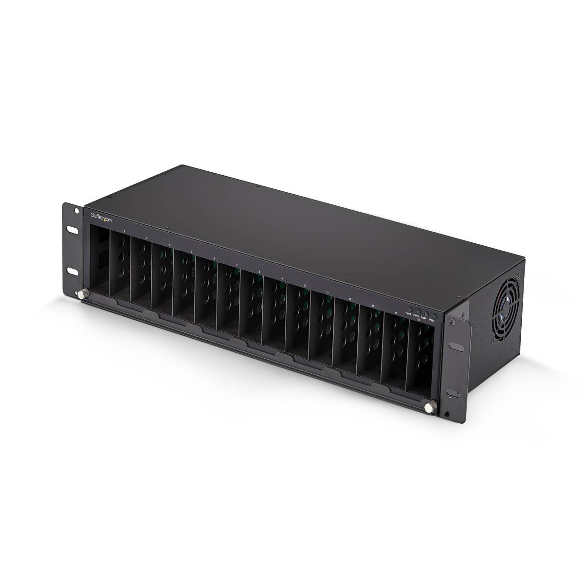STARTECH.COM Media Converter Chassis Unmanaged 19in Rackmount 15-slot