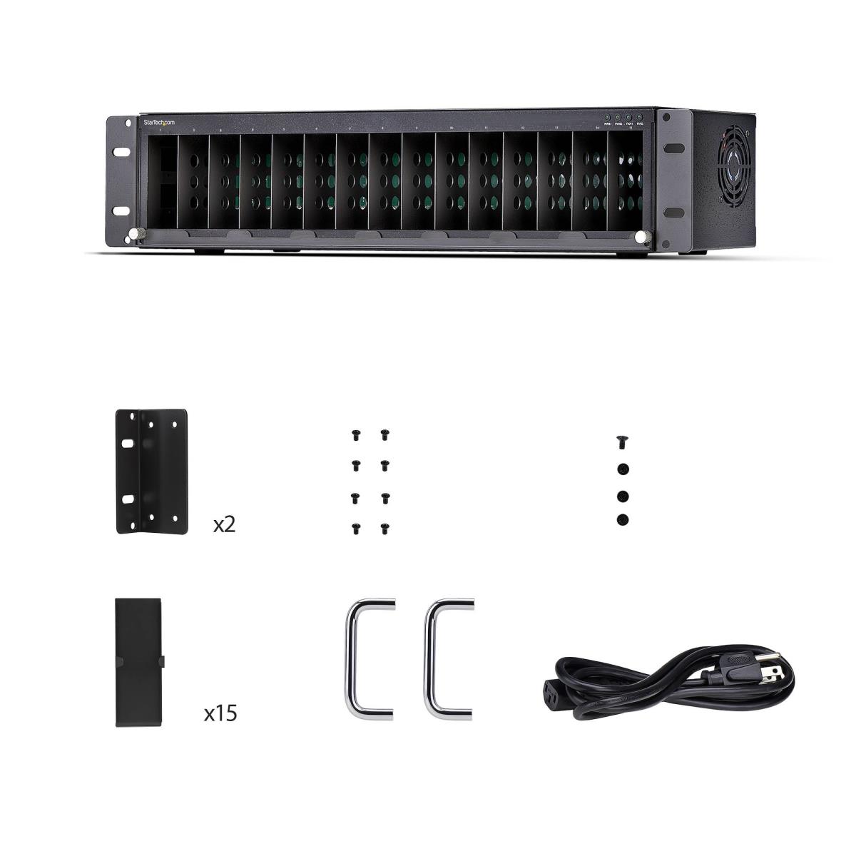 STARTECH.COM Media Converter Chassis Unmanaged 19in Rackmount 15-slot