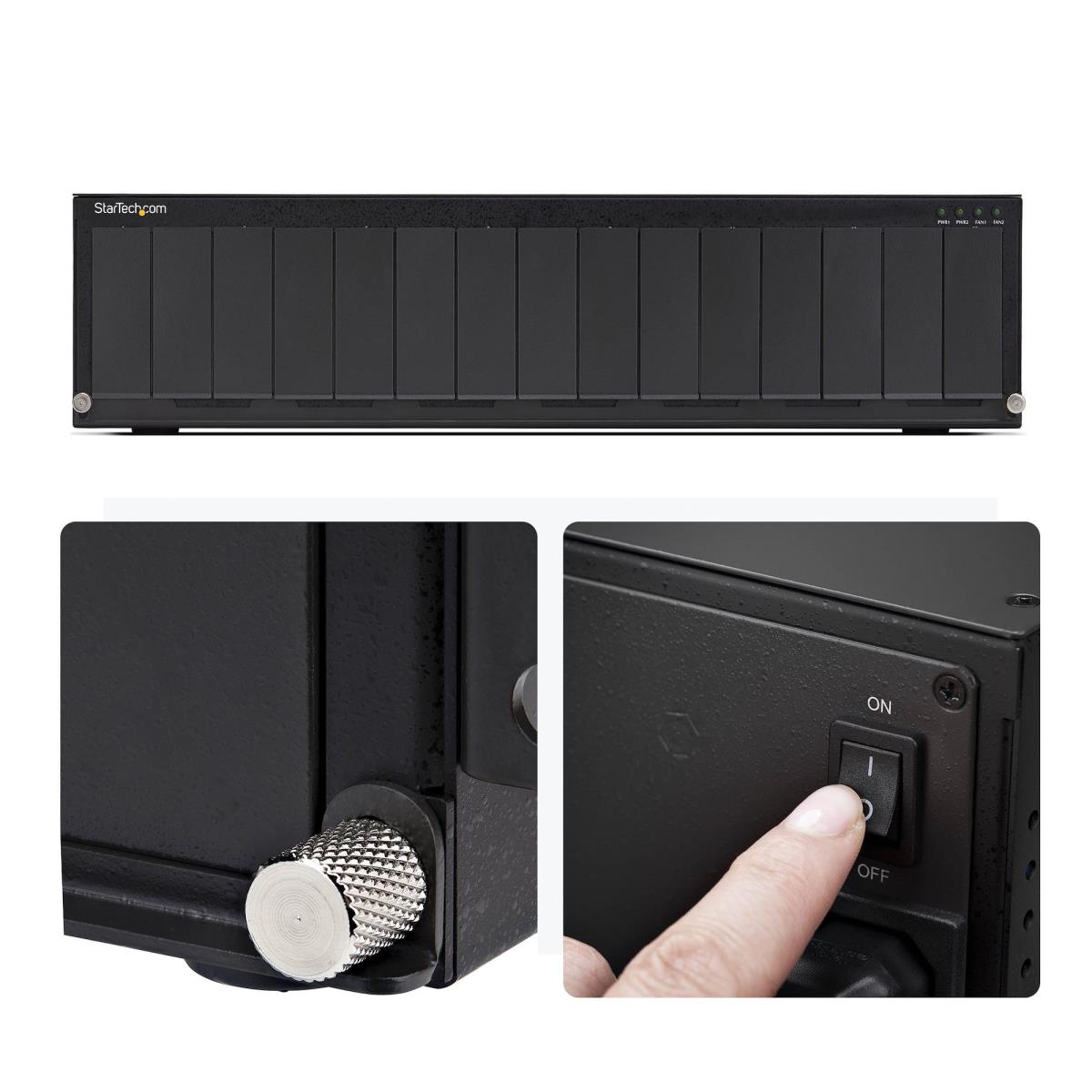 STARTECH.COM Media Converter Chassis Unmanaged 19in Rackmount 15-slot