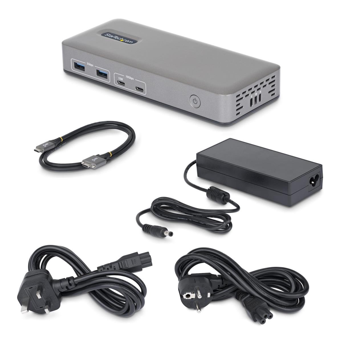 STARTECH.COM Dual-monitor USB-c Docking Station, DisplayPort, 4k 60hz, 100w Laptop Charging