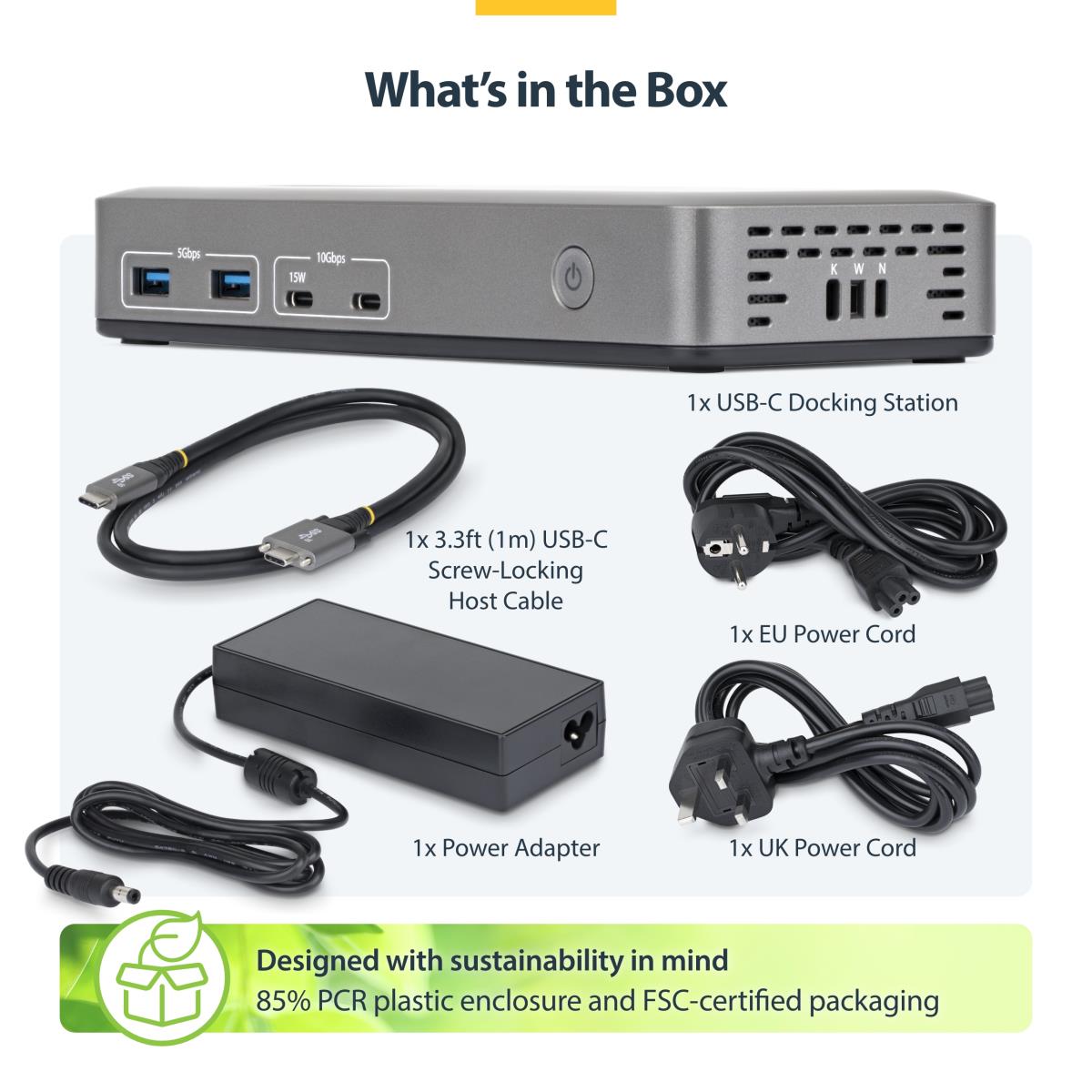 STARTECH.COM Dual-monitor USB-c Docking Station Hdmi 4k 60hz 100w Laptop Charging 1gbe Driver