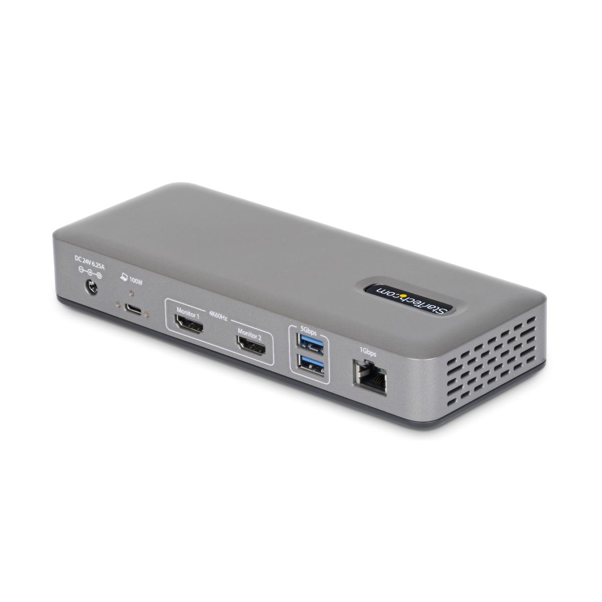 STARTECH.COM Dual-monitor USB-c Docking Station Hdmi 4k 60hz 100w Laptop Charging 1gbe Driver