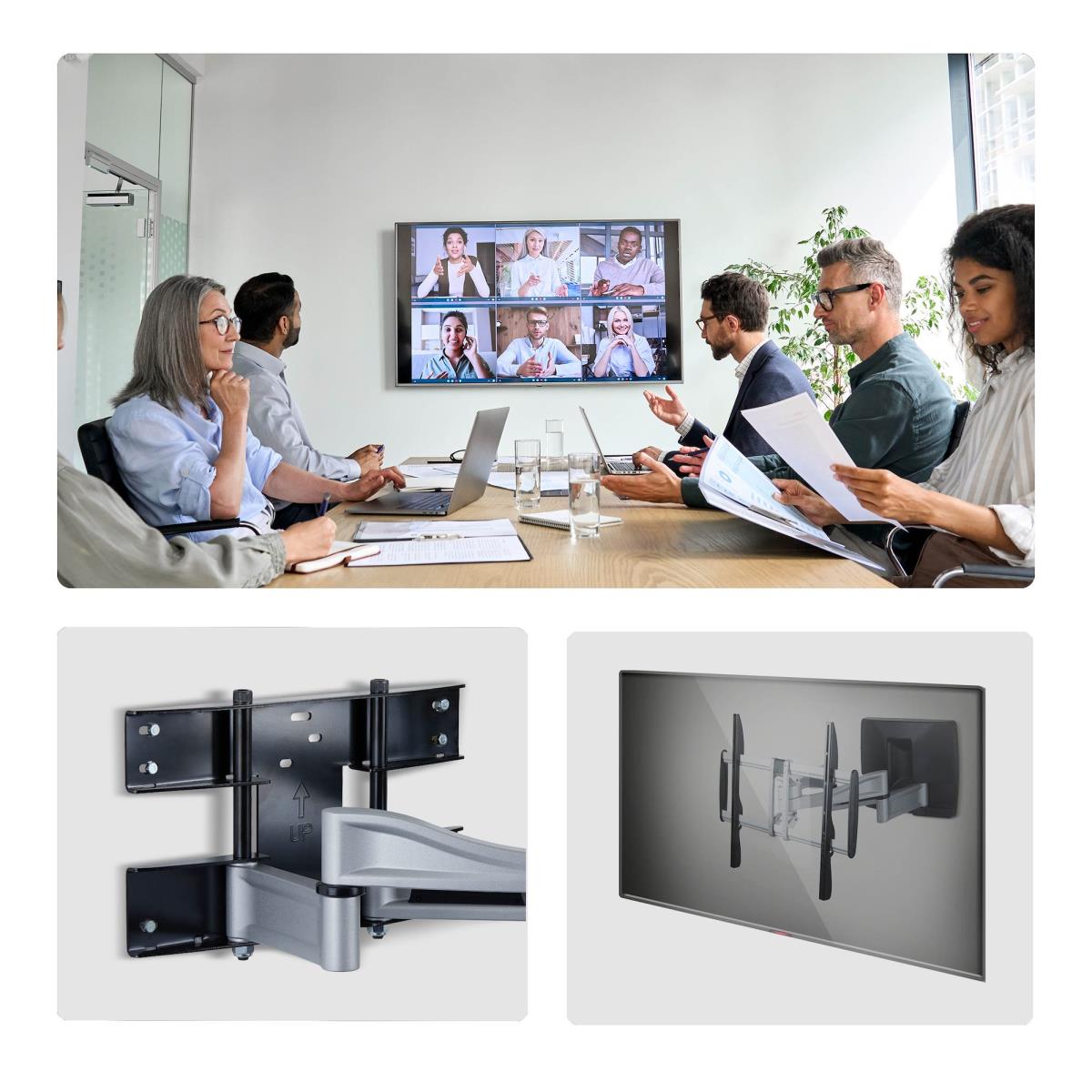 STARTECH.COM Heavy-duty Articulating Tv Wall Mount For Up To 100-in Low-profile Bracket, Taa-compliant