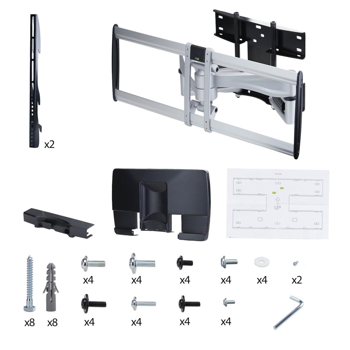 STARTECH.COM Heavy-duty Articulating Tv Wall Mount For Up To 100-in Low-profile Bracket, Taa-compliant