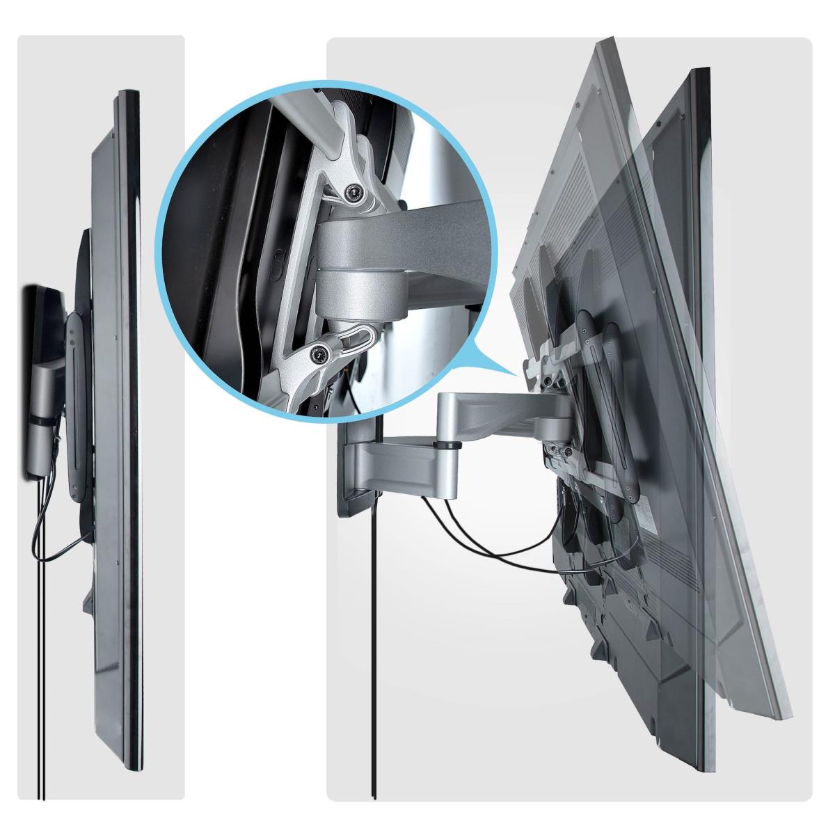 STARTECH.COM Heavy-duty Articulating Tv Wall Mount For Up To 100-in Low-profile Bracket, Taa-compliant