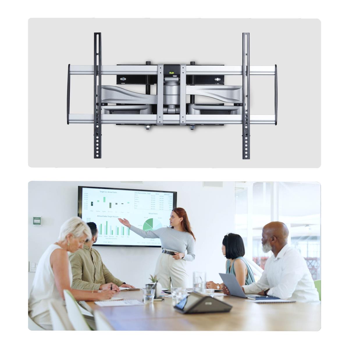 STARTECH.COM Heavy-duty Articulating Tv Wall Mount For Up To 100-in Low-profile Bracket, Taa-compliant