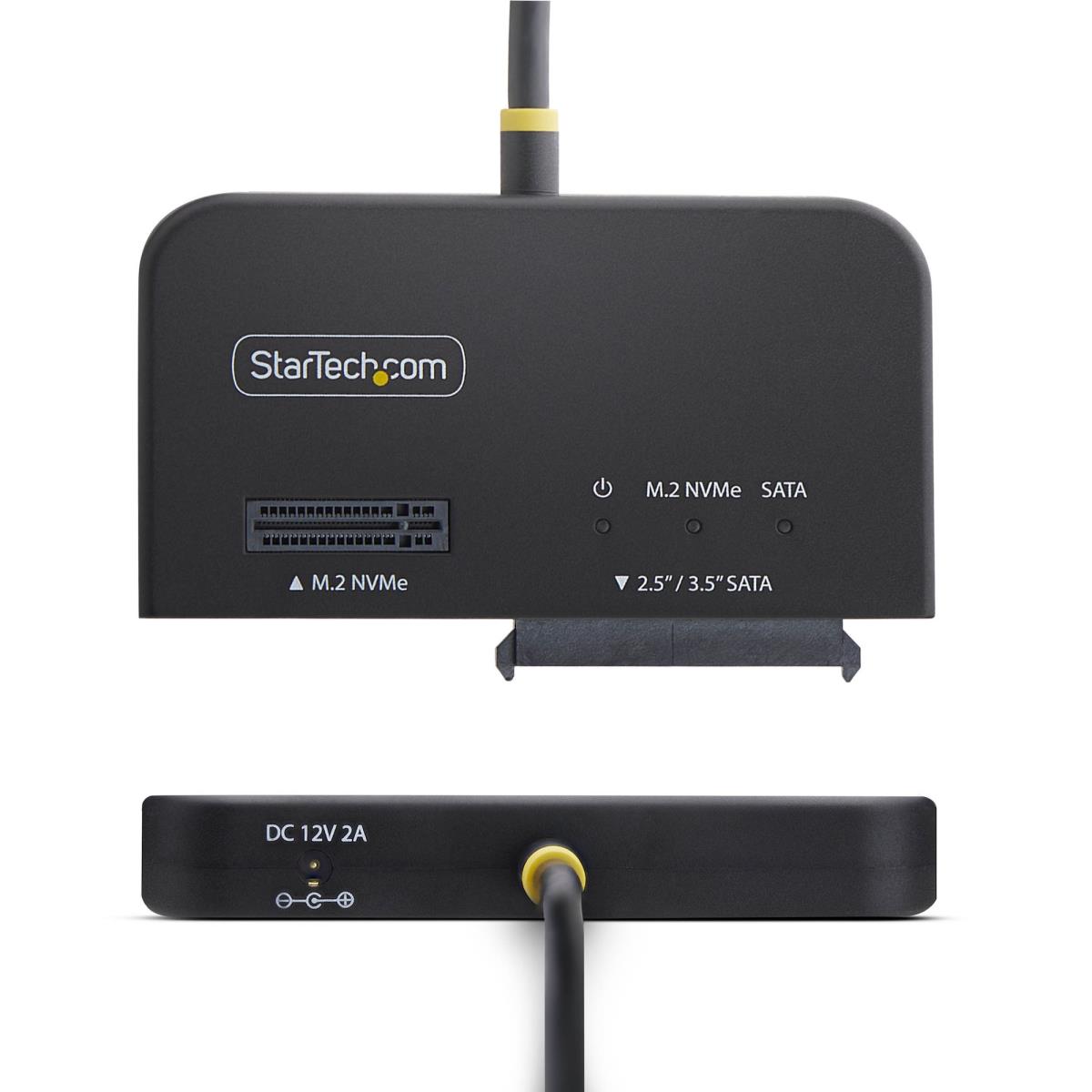 STARTECH.COM SSD Hard Drive Reader - USB-c/USB-a To M.2 Nvme And 2.5in/3.5in SATA Adapter, 10gbps, Tool-free External B+m/m-key