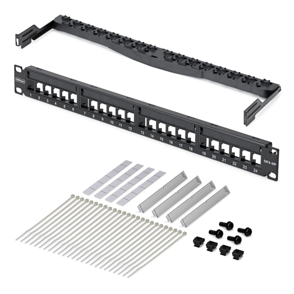 STARTECH.COM Keystone Patch Panel 24 Port 1u Blank