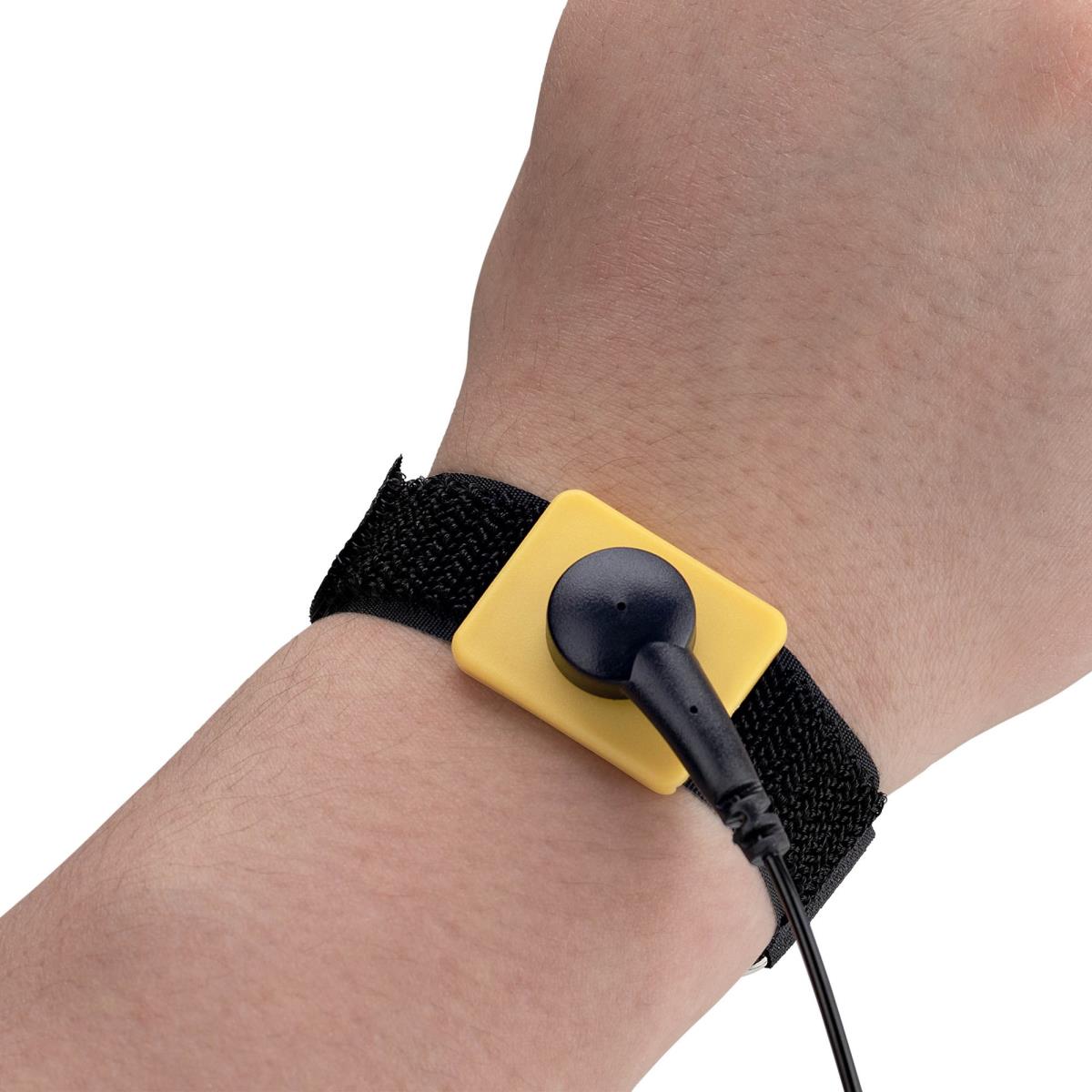 STARTECH.COM Antistatic Wrist Strap With Grounding Cable, Esd Safe Band With 5ft / 1.5m Detachable Cord