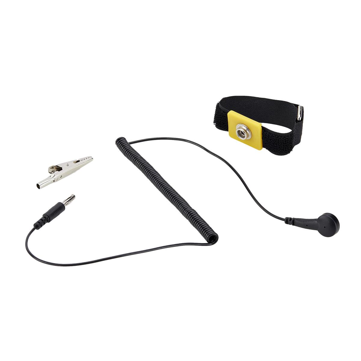 STARTECH.COM Antistatic Wrist Strap With Grounding Cable, Esd Safe Band With 5ft / 1.5m Detachable Cord