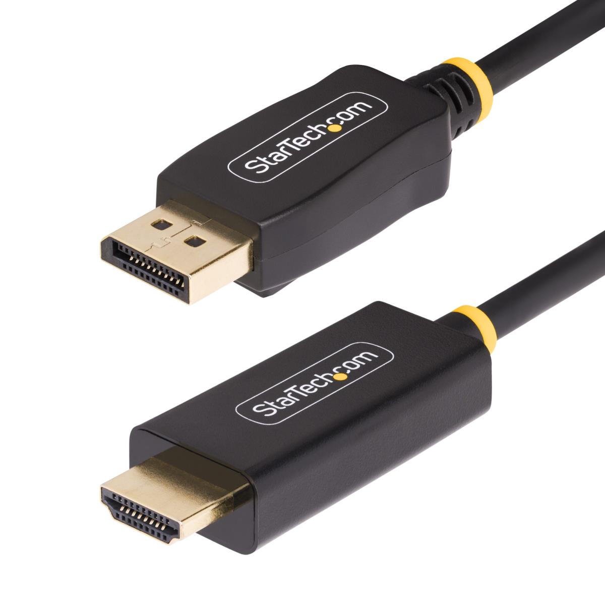STARTECH.COM DisplayPort To Hdmi Adapter Cable, 4k 60hz With Hdr, Dp To Hdmi 2.0b, Active Video Converter 1m