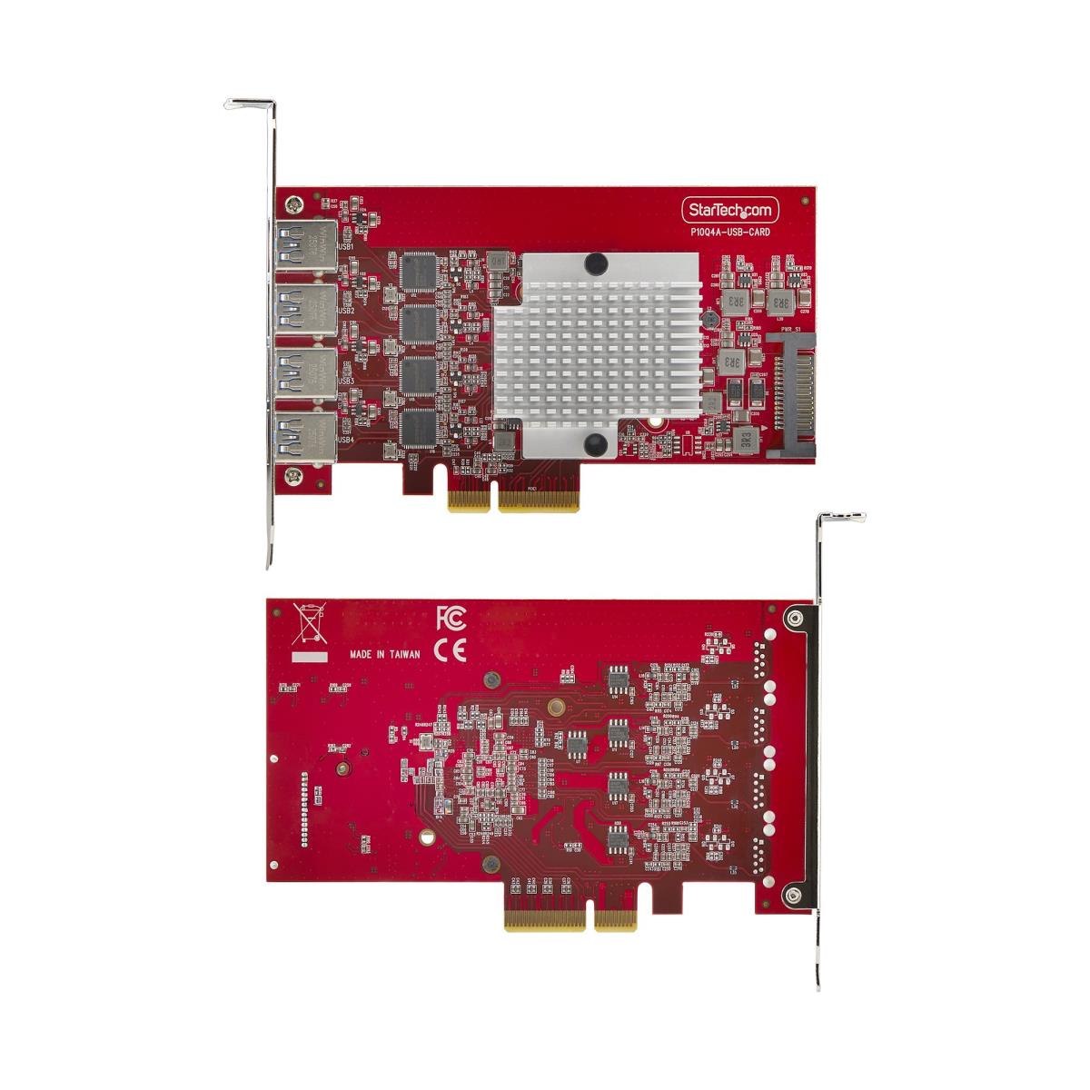 STARTECH.COM Expansion Card - 4-port USB-a Pci-e Card, USB 3.2 10gbps,  PCI Express 3.0