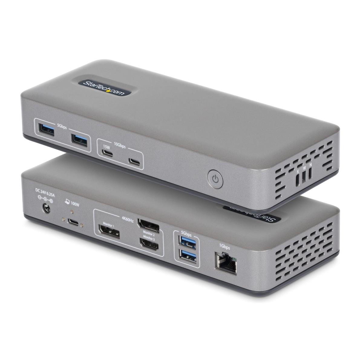 STARTECH.COM USB-c Dock 2x Dp 1x Hdmi 4k60 100w